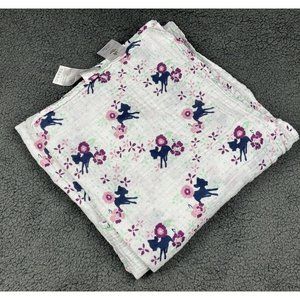 Aden Anais Disney Baby Swaddle Blanket Bambi Muslin Purple Flower Limited HTF